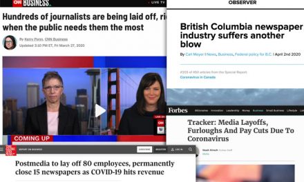 COVID-19 amplifying media closures, layoffs, wage cuts: a “mass extinction” effect